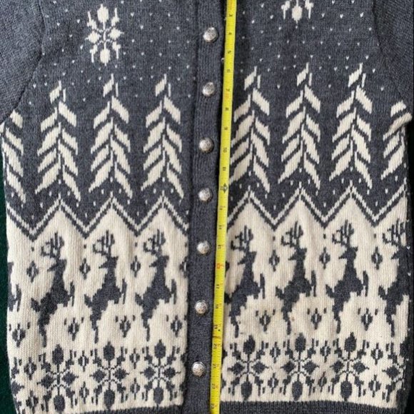 Vintage Carroll Reed Wool Angora Sweater Cardigan - Picture 7 of 9